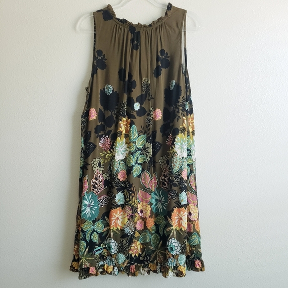 Ann Taylor Loft Floral Boho Mini Dress - Picture 6 of 9